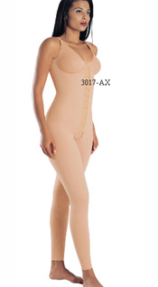 Body Shaper Ankle Length, Front Closure, Pre-Molded Seamed Cup, Reinforced Torso, Adjustable Straps, Open Crotch Body Modelador hasta el tobillo, Cierre Delantero, Pre-Hormada Copa, Refuerzo en el torso, Tiras Ajustable, Abertura Abierta.. 