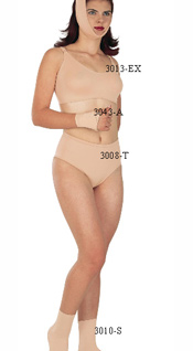 3038-D: Chin Support, Adjustable Velcro Closure (one size fits all) 3013-EX: Bra for Breast Reduction, Pre-Molded Seamless Cup, Adjustable Straps 3043-A: Double Support Wrist Brace  3008-T: Compression Tanga 3010-S: Ankle Stocking, Closed Heels, Open Toes            3038-D: Suporte Mentonera, Cierre de Velcro Ajustable (un tamao talla) 3013-EX: Brassier para reduccion de pecho, copa cin costura prehormada, ajustable tiras 3043-A: Faja Mueca Doble Soporte  3008-T: Tanga Compression 3010-S: Media Tobillo, Cierre Tobillo, Dedos Abierto     