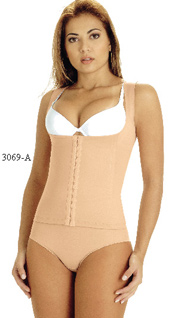 3069-A: Bodice, for Correction of Body Posture, Front Closure, Reinforced Abdomen  3069-A: Blusa, para mejorar postura del cuerpo, Cierre Delantero, Resfuerzo en el Abdomen 